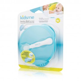 Suction Bowl with Ideal Temperature Feeding Spoon Set - Aquamarine 